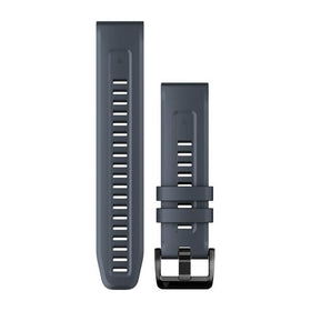 Garmin QuickFit 22 Watch Bands. Granite Blue Silicone