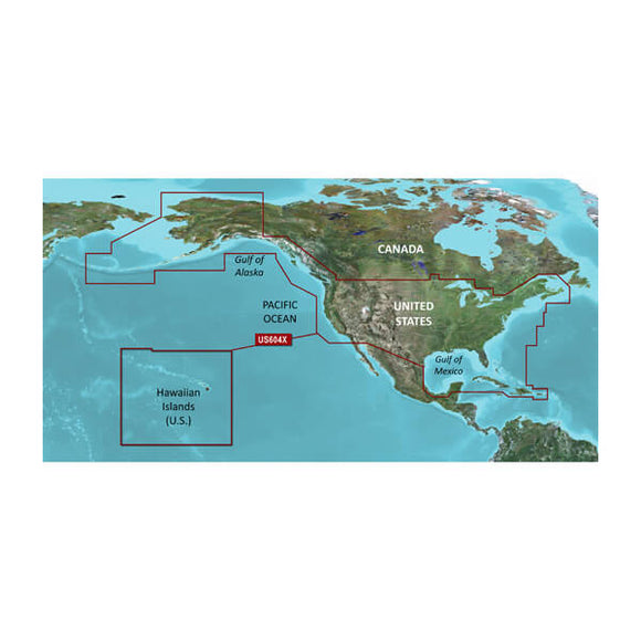 Garmin microSD/SD card: HXUS604X - US All & Canadian West Coast
