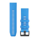 Garmin QuickFit 26 Watch Bands. Cyan Blue Silicone-1