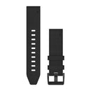 Garmin QuickFit 22 Watch Bands. Black Leather-1