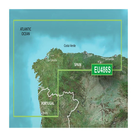 Garmin microSD/SD card: VEU486S-Galicia and Asturias