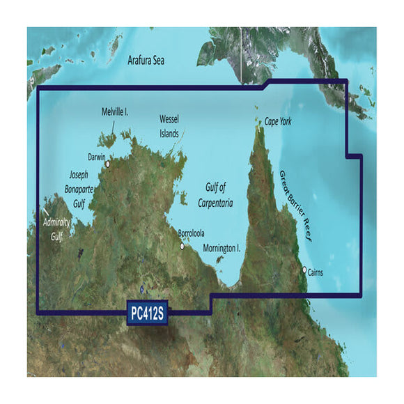 Garmin microSD/SD card: VPC412S- Admiralty G. WA to Cairns