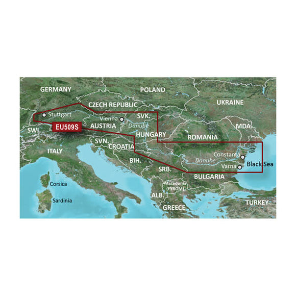 Garmin microSD/SD card: VEU509S - Danube River
