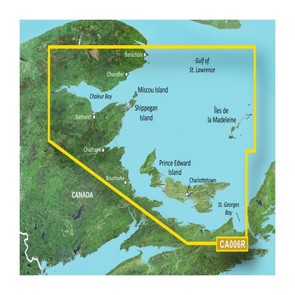 Garmin microSD/SD card: VCA006R-P.E.I-Chaleur Bay
