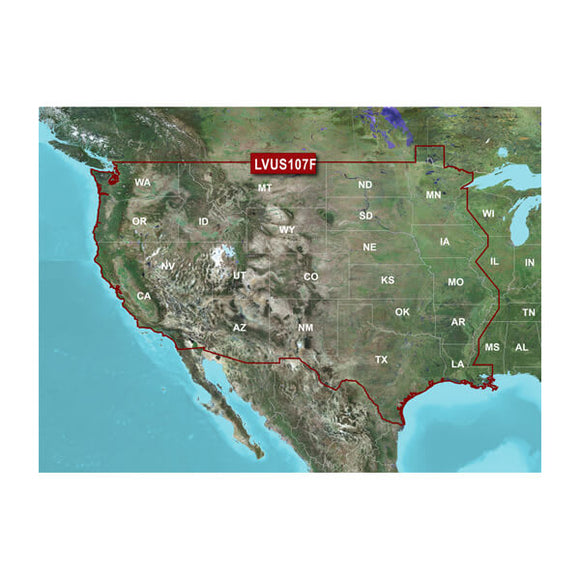 Garmin microSD/SD card: LVUS107F-LakeV g3 Ultra West
