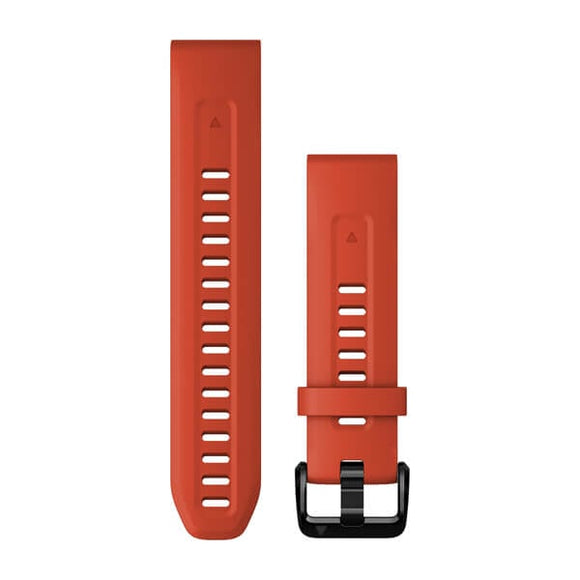 Garmin QuickFit 20 Watch Bands. Flame Red Silicone