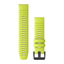 Garmin QuickFit 22 Watch Bands. Amp Yellow Silicone-1