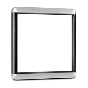 Garmin Trim Snap Piece Cover - Silver/Black (GMI and GNX Instruments)