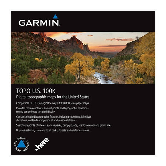 Garmin microSD/SD card: TOPO U.S. 100K