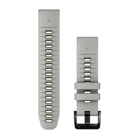 Garmin QuickFit 22 Watch Bands. Fog Gray/Moss Silicone