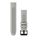 Garmin QuickFit 22 Watch Bands. Fog Gray/Moss Silicone-1