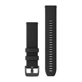 Garmin Quick Release Bands (20 mm). Black with Black Hardware