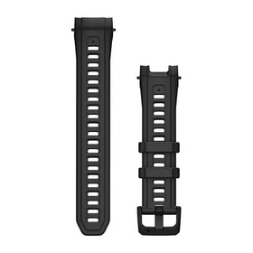 Garmin 22 mm Watch Bands (Instinct 3 45 mm). Black Silicone