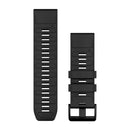 Garmin QuickFit 26 Watch Bands. Black Silicone-1
