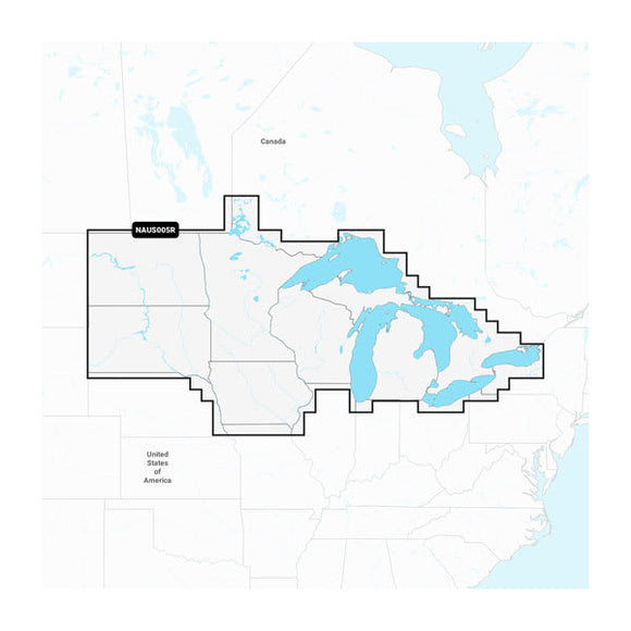 Garmin U.S. North & Great Lakes - Lakes. Rivers and Coastal Marine Charts