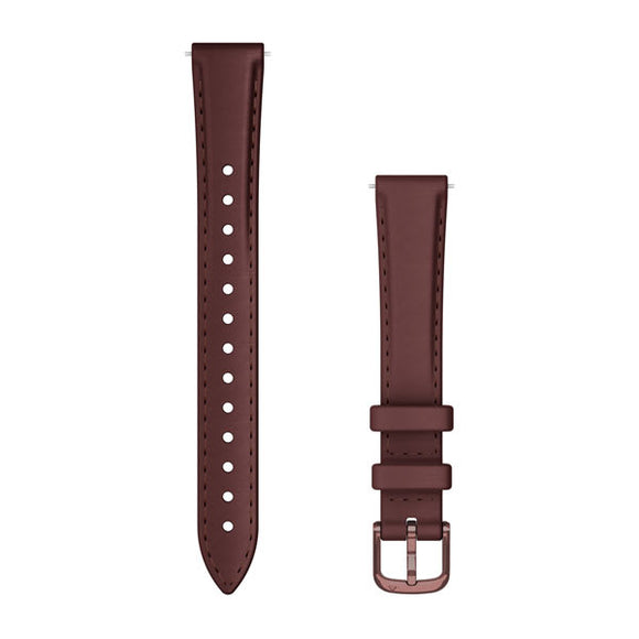 Garmin Lily 2 Bands (14 mm). Mulberry Leather with Dark Bronze Hardware