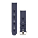 Garmin QuickFit 22 Watch Straps. Navy Silicone Strap-1