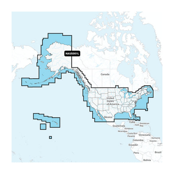 Garmin U.S. & Coastal Canada - Lakes. Rivers and Coastal Marine Charts