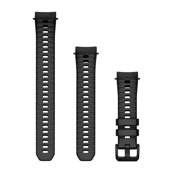 Garmin 20 mm Watch Bands (Instinct E 40 mm). Black Silicone