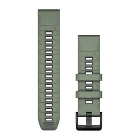 Garmin QuickFit 22 Watch Bands. Willow/Graphite Silicone