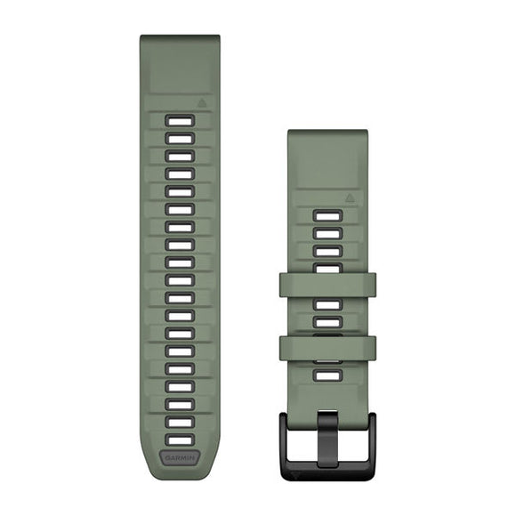 Garmin QuickFit 22 Watch Bands. Willow/Graphite Silicone
