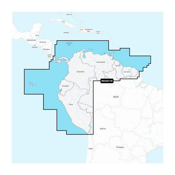 Garmin South America. North Inland and Coastal Marine Charts