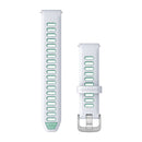 Garmin Quick Release Bands (18 mm). Whitestone/Neo Tropic with Silver Hardware-1
