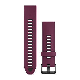 Garmin QuickFit 20 Watch Bands. Merlot/Graphite Silicone