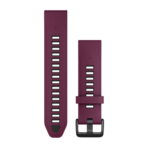 Garmin QuickFit 20 Watch Bands. Merlot/Graphite Silicone
