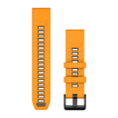 Garmin QuickFit 22 Watch Bands. Spark Orange/Graphite Silicone-1