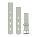 Garmin Quick Release Bands (18 mm). Sage Gray with Silver Hardware-1