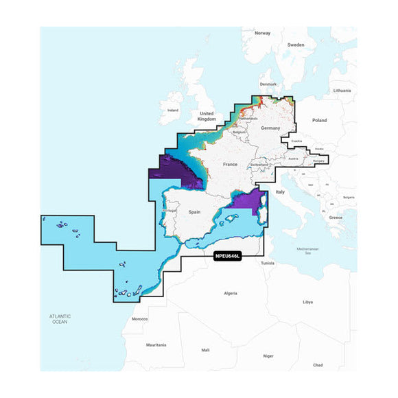 Garmin Europe. Central & West - Marine Charts