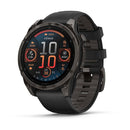 Garmin fenix 8 47 mm. AMOLED. Sapphire. Carbon Gray DLC Titanium with Black/Pebb-1