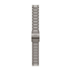 Garmin QuickFit 22 Watch Straps. Hardened Swept-Link Titanium Bracelet