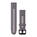Garmin QuickFit 20 Watch Bands. Deep Orchid/Light Sand Silicone-1