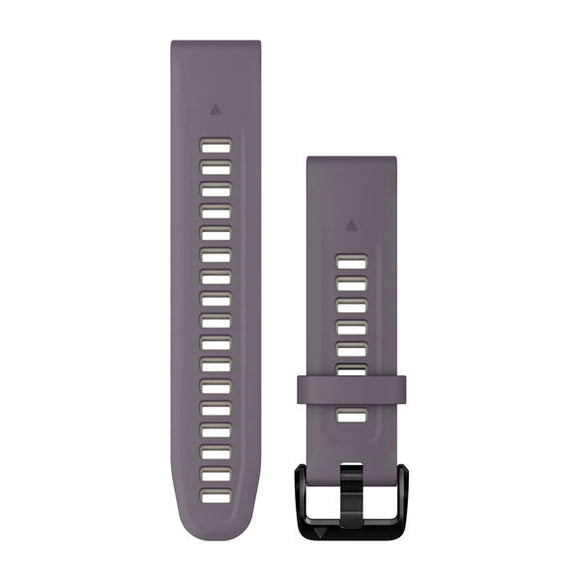 Garmin QuickFit 20 Watch Bands. Deep Orchid/Light Sand Silicone