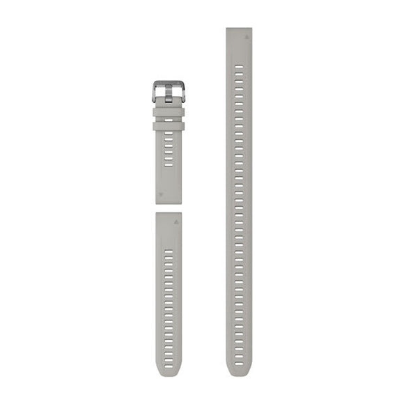 Garmin QuickFit 20 Watch Bands. Fog Gray Silicone (3-piece Dive Set)