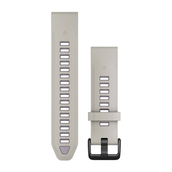 Garmin QuickFit 20 Watch Bands. Fog Gray/Lavender Silicone