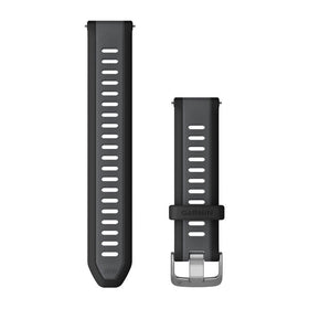 Garmin Quick Release Bands (20 mm). Black/Slate Gray Band