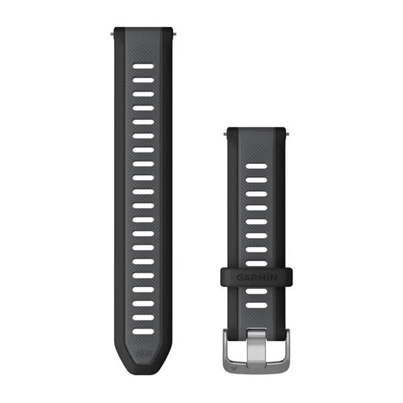 Garmin Quick Release Bands (20 mm). Black/Slate Gray Band