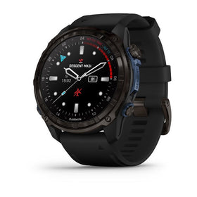 Garmin Descent Mk3i 51 mm. Carbon Gray DLC Titanium with Black Silicone Band