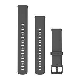Garmin Quick Release Bands (18 mm). Pebble Gray with Slate Hardware