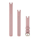 Garmin Lily Bands (14 mm). Dust Rose with Cream Gold Hardware-1
