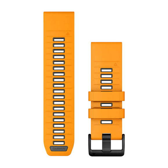 Garmin QuickFit 26 Watch Bands. Spark Orange/Graphite Silicone