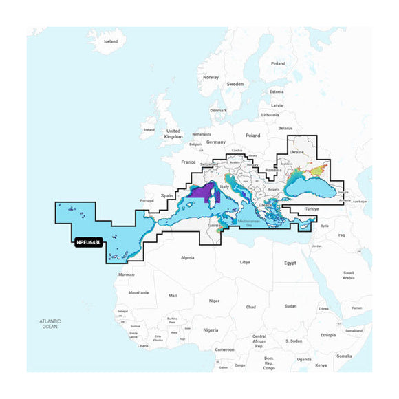 Garmin Mediterranean & Black Sea - Marine Charts