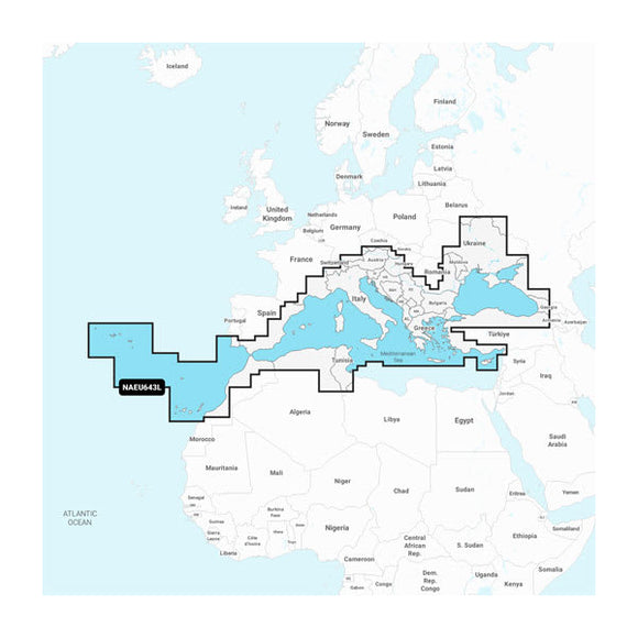 Garmin Mediterranean & Black Sea - Marine Charts
