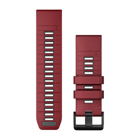 Garmin QuickFit 26 Watch Bands. Marsala/Graphite Silicone