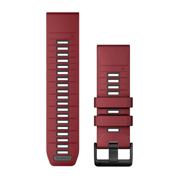 Garmin QuickFit 26 Watch Bands. Marsala/Graphite Silicone