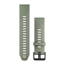 Garmin QuickFit 20 Watch Bands. Willow/Fog Gray Silicone-1