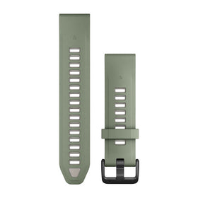 Garmin QuickFit 20 Watch Bands. Willow/Fog Gray Silicone